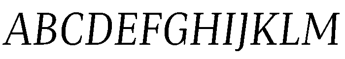 Mastro Text Book Italic Font UPPERCASE