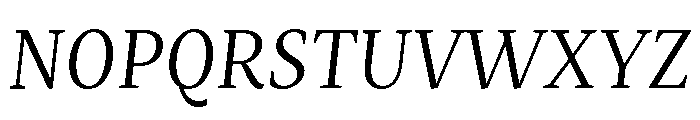 Mastro Text Book Italic Font UPPERCASE