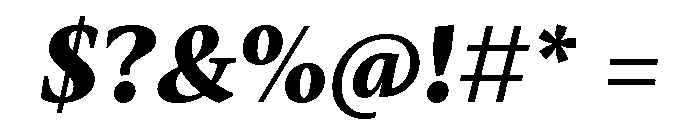 Mastro Text Extra Bold Italic Font OTHER CHARS