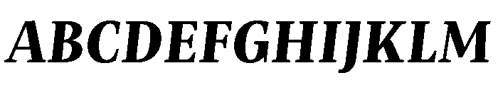 Mastro Text Extra Bold Italic Font UPPERCASE