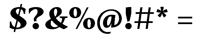 Mastro Text Extra Bold Font OTHER CHARS