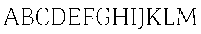 Mastro Text Extra Light Font UPPERCASE