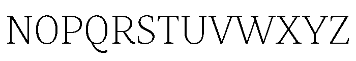 Mastro Text Extra Light Font UPPERCASE