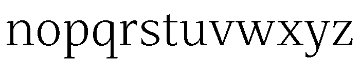 Mastro Text Light Font LOWERCASE