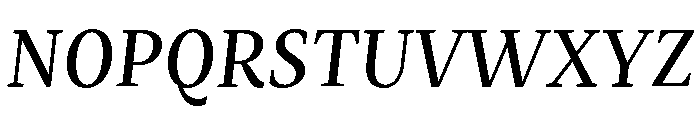 Mastro Text Medium Italic Font UPPERCASE