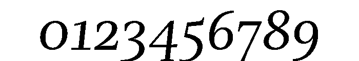 Mastro Text Regular Italic Font OTHER CHARS