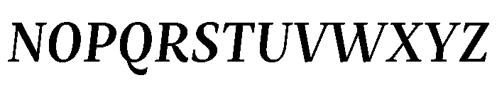 Mastro Text Semi Bold Italic Font UPPERCASE