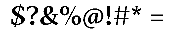 Mastro Text Semi Bold Font OTHER CHARS