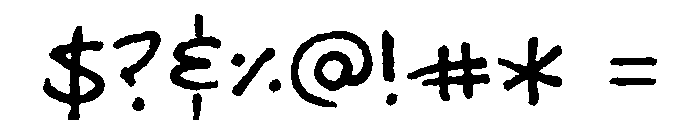 MattB Regular Font OTHER CHARS