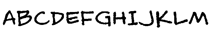 MattB Regular Font UPPERCASE