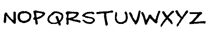 MattB Regular Font UPPERCASE