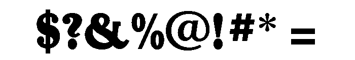 Maximo Regular Font OTHER CHARS