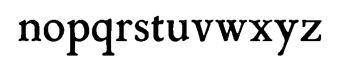 Mayflower Smooth Regular Font LOWERCASE