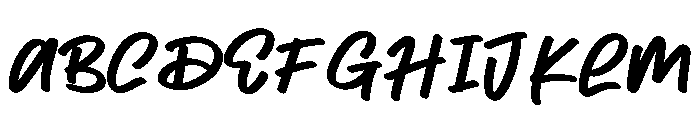 Mbahrun Font UPPERCASE