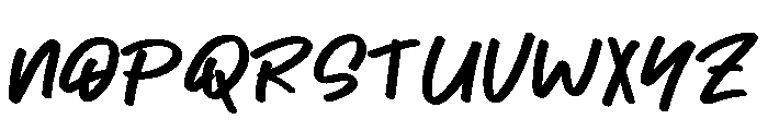 Mbahrun Font UPPERCASE