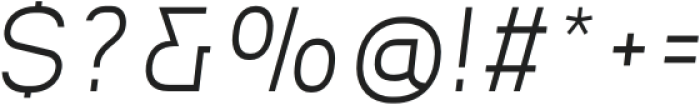 MBF Logonarium Thin Italic otf (100) Font OTHER CHARS