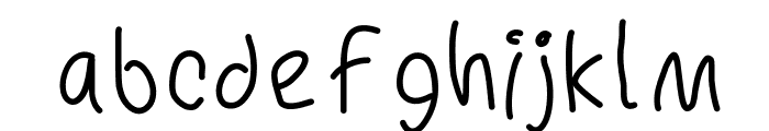 MBChickenScratch Font LOWERCASE