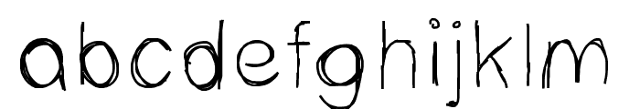 MBScribbles Font LOWERCASE