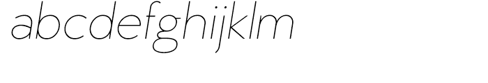 MB Vinatage Thin Italic Font LOWERCASE