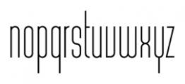 MB Narrow Regular Font LOWERCASE