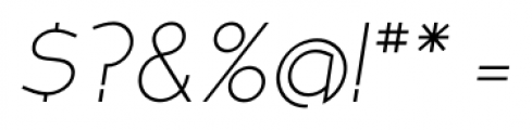 MB Noir Light Italic Font OTHER CHARS