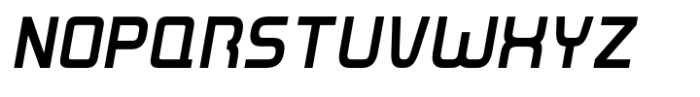MBF Futurist Edge Oblique Font LOWERCASE