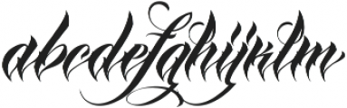 MCF Iraida Script ttf (400) Font LOWERCASE