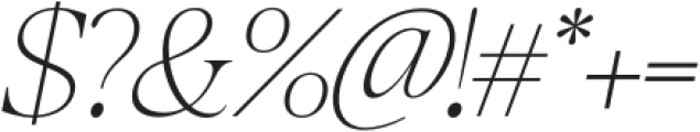 Mckins Thin Italic otf (100) Font OTHER CHARS
