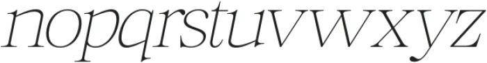 Mckins Thin Italic otf (100) Font LOWERCASE