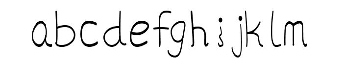 McfreeHands Font LOWERCASE