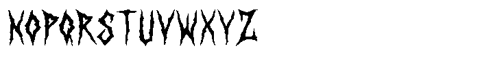 MC Anhork Font UPPERCASE