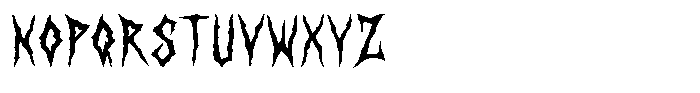 MC Anhork Font LOWERCASE