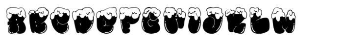 MC Bubble Snow Font UPPERCASE