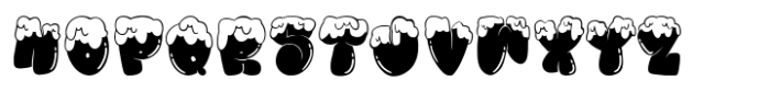 MC Bubble Snow Font UPPERCASE