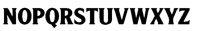 MC Calfimer Masquet Font LOWERCASE
