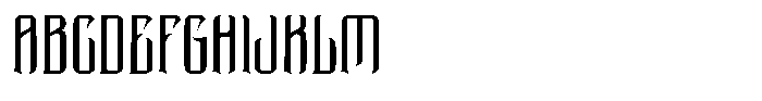 MC Chorocz Font UPPERCASE