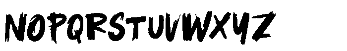 MC Corest Brush Font LOWERCASE