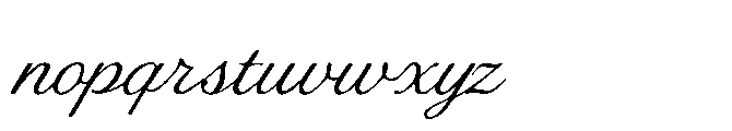 MC De Lesa Paquetts Font LOWERCASE