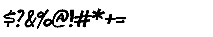 MC Elvsion Stright Font OTHER CHARS