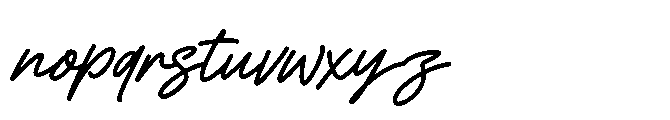 MC Fastry Fastry Monoline Font LOWERCASE