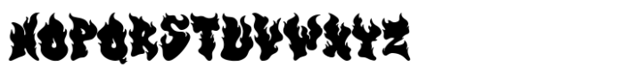 MC Flamezinna Font UPPERCASE
