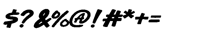 MC Gazev Trip Font OTHER CHARS