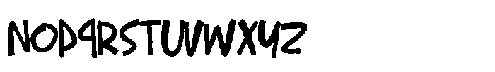 MC Jaroh Unique Font LOWERCASE