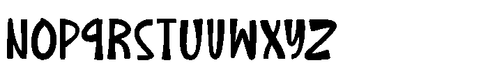 MC Kawtun Font LOWERCASE