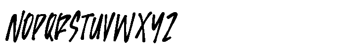 MC Klowin Beruar Font LOWERCASE