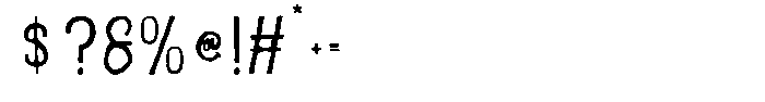 MC Lidomna Font OTHER CHARS