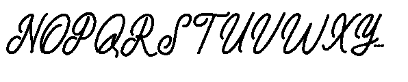 MC Lighty Kelghed Font UPPERCASE