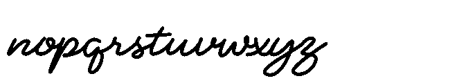 MC Mudelhos Font LOWERCASE