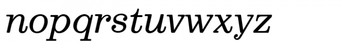 MC Nuflek Italic Font LOWERCASE