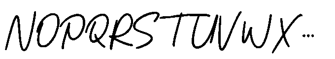 MC Osteno Font UPPERCASE